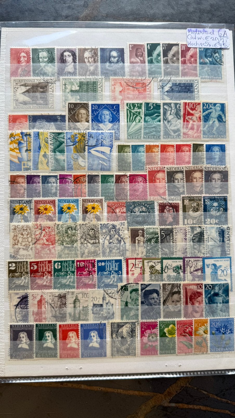 Postzegels Nederland, gestempeld: 1947-1952., Verzenden, Na 1940, Gestempeld