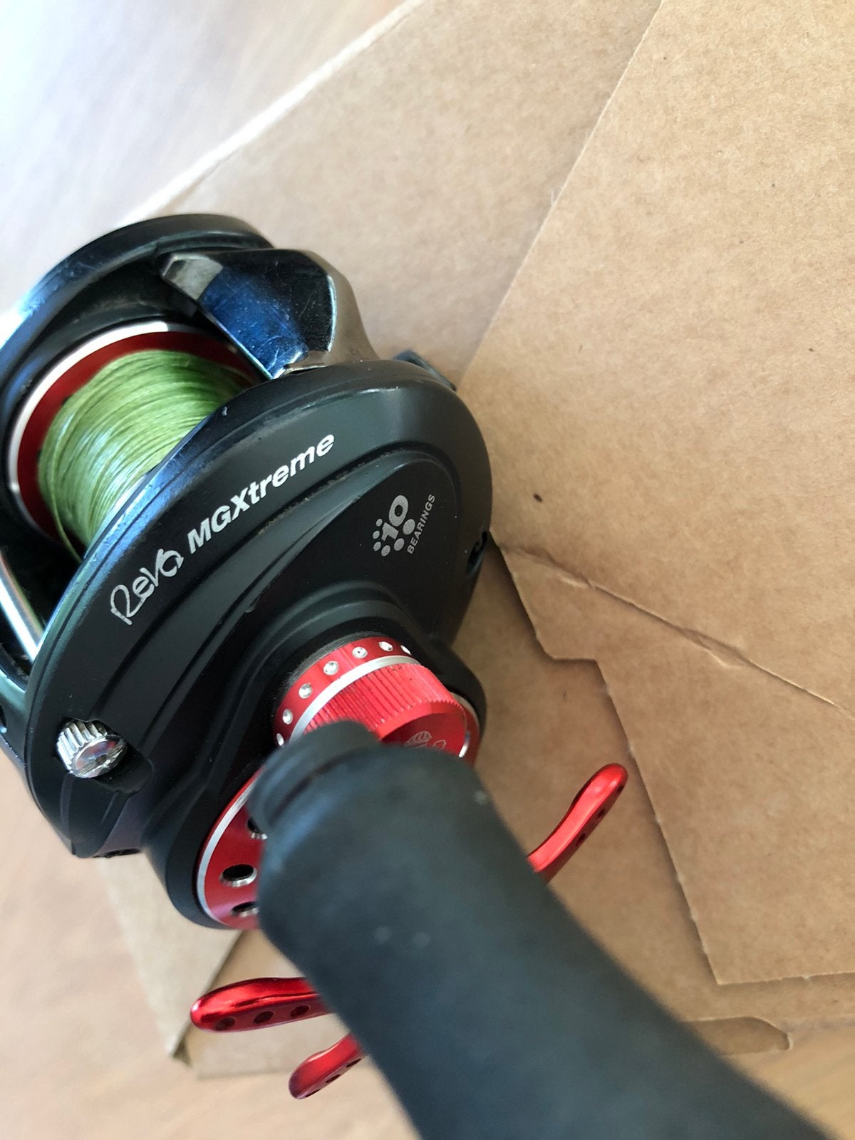 Abu Garcia Revo MGXtreme 10 kogellagers, Ophalen of Verzenden, Gebruikt, Molen