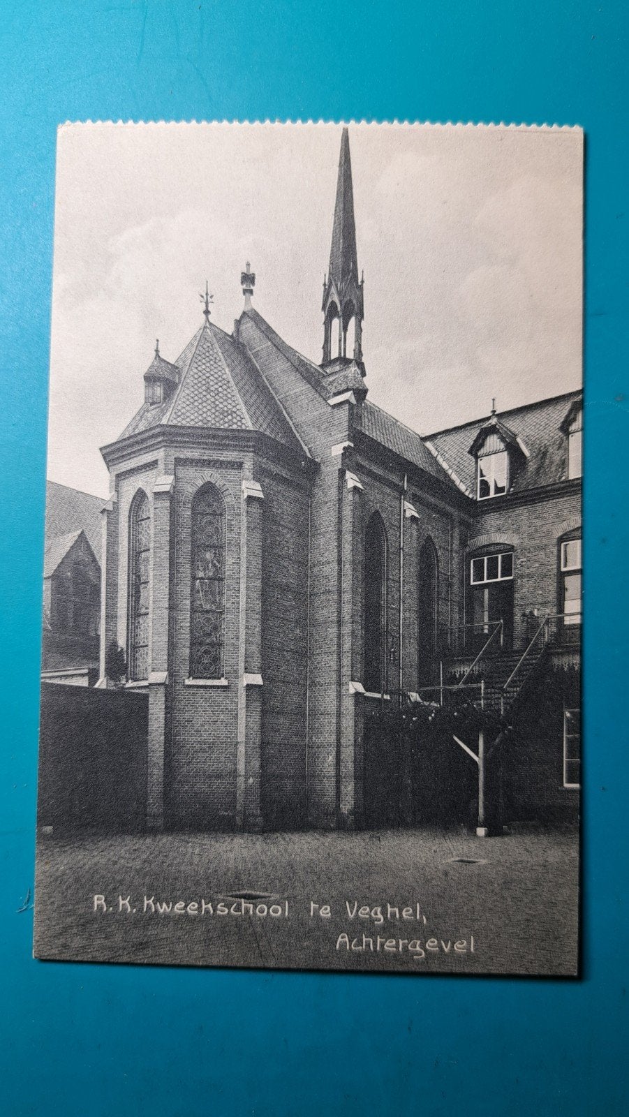 Veghel Kweekschool achtergevel 1935, Verzenden, 1920 tot 1940, Gelopen, Noord-Brabant