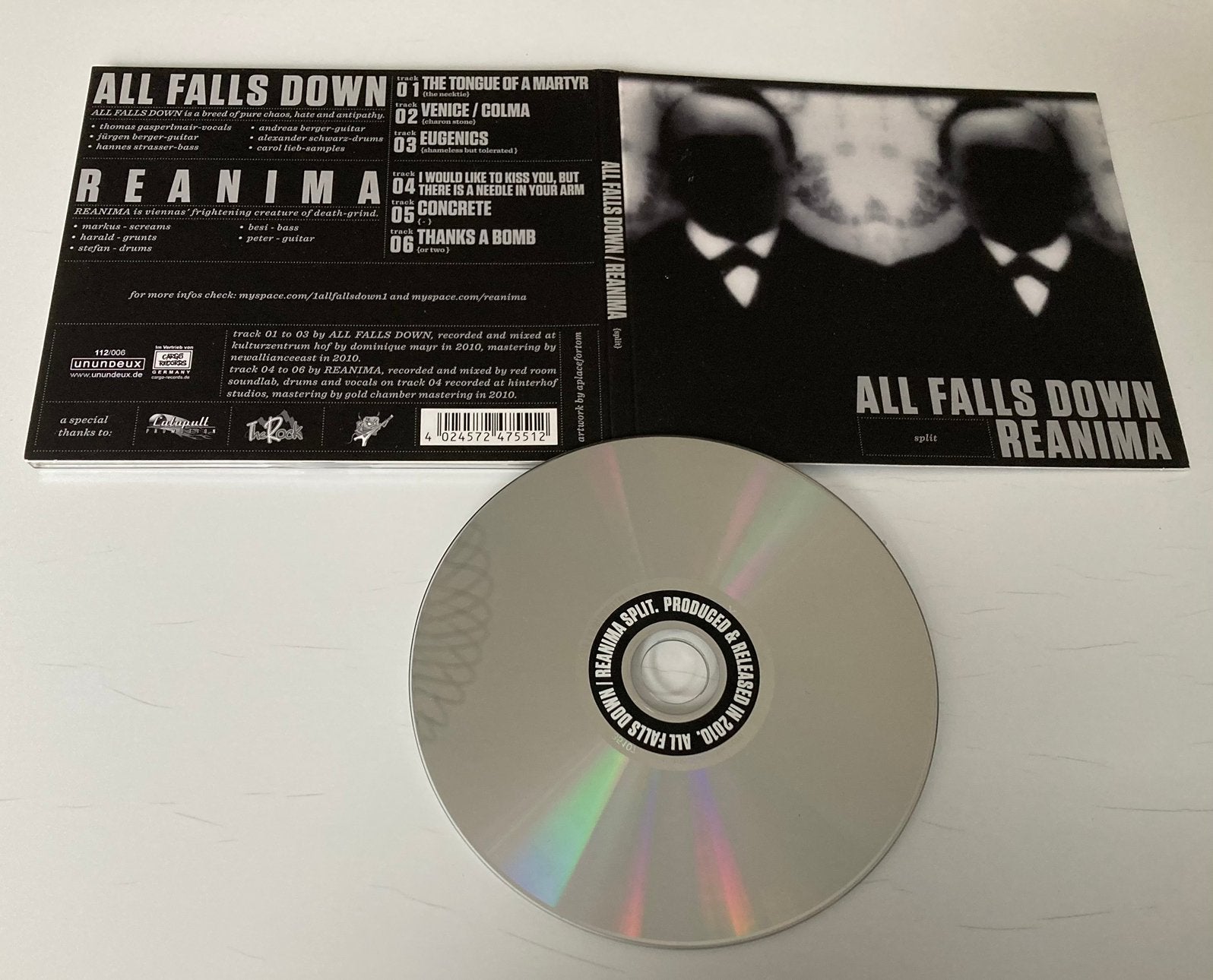 All Falls Down - Reanima (Split EP, nieuwstaat), Ophalen of Verzenden, Zo goed als nieuw