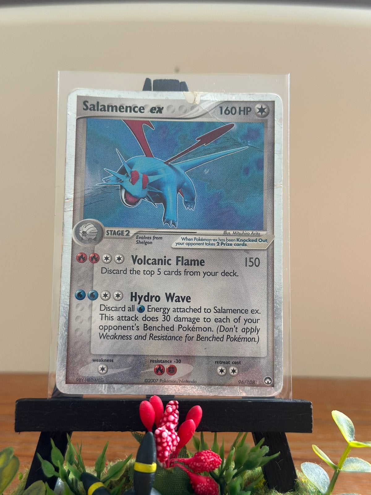 Pokemon Salamence ex #96, Ophalen of Verzenden, Gebruikt