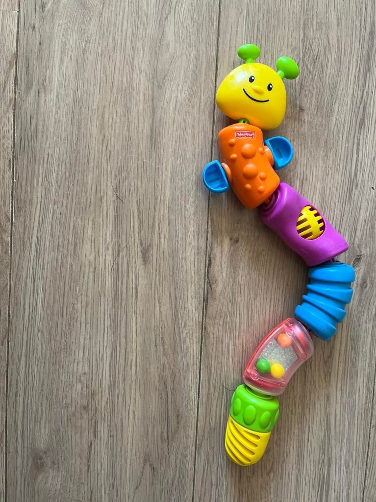 Fisher-Price Vrolijke Rups rammelaar, Ophalen of Verzenden, Zo goed als nieuw, Overige typen
