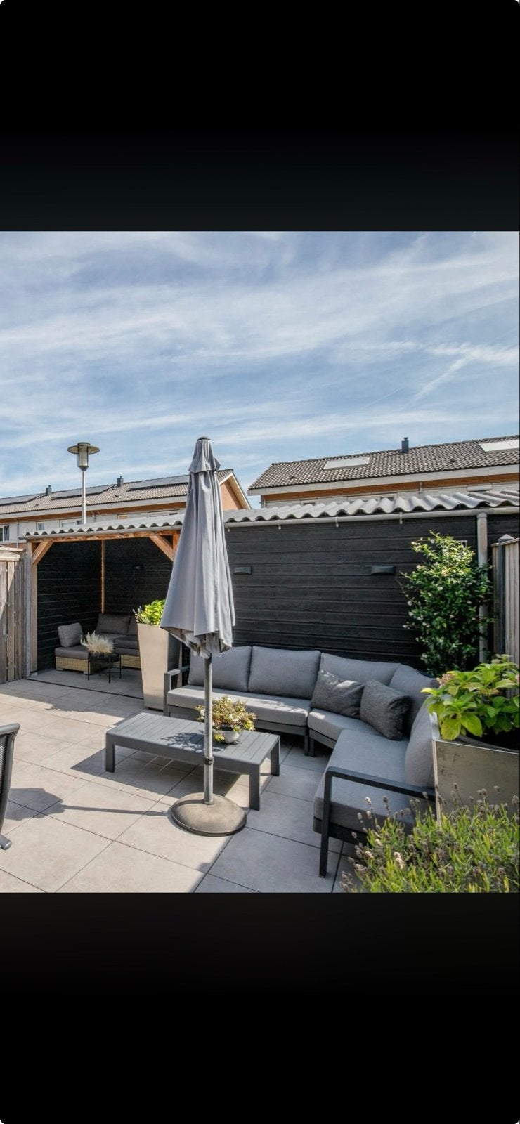 Loungeset gepoedercoat staal   Exterioo, Tuin en Terras, Tuinsets en Loungesets, Ophalen, Zo goed als nieuw, Loungeset, Bank