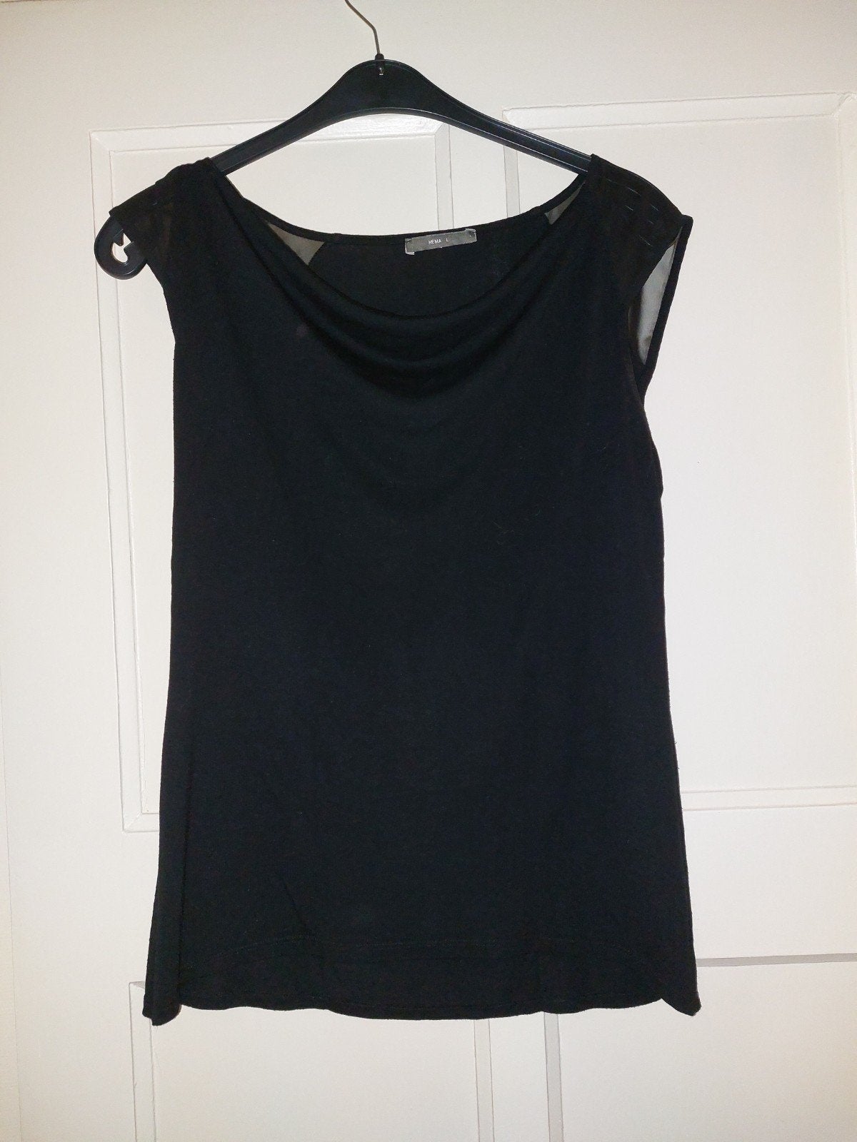 Zwart shirt hema, Ophalen of Verzenden, Zo goed als nieuw, Zwart, Korte mouw
