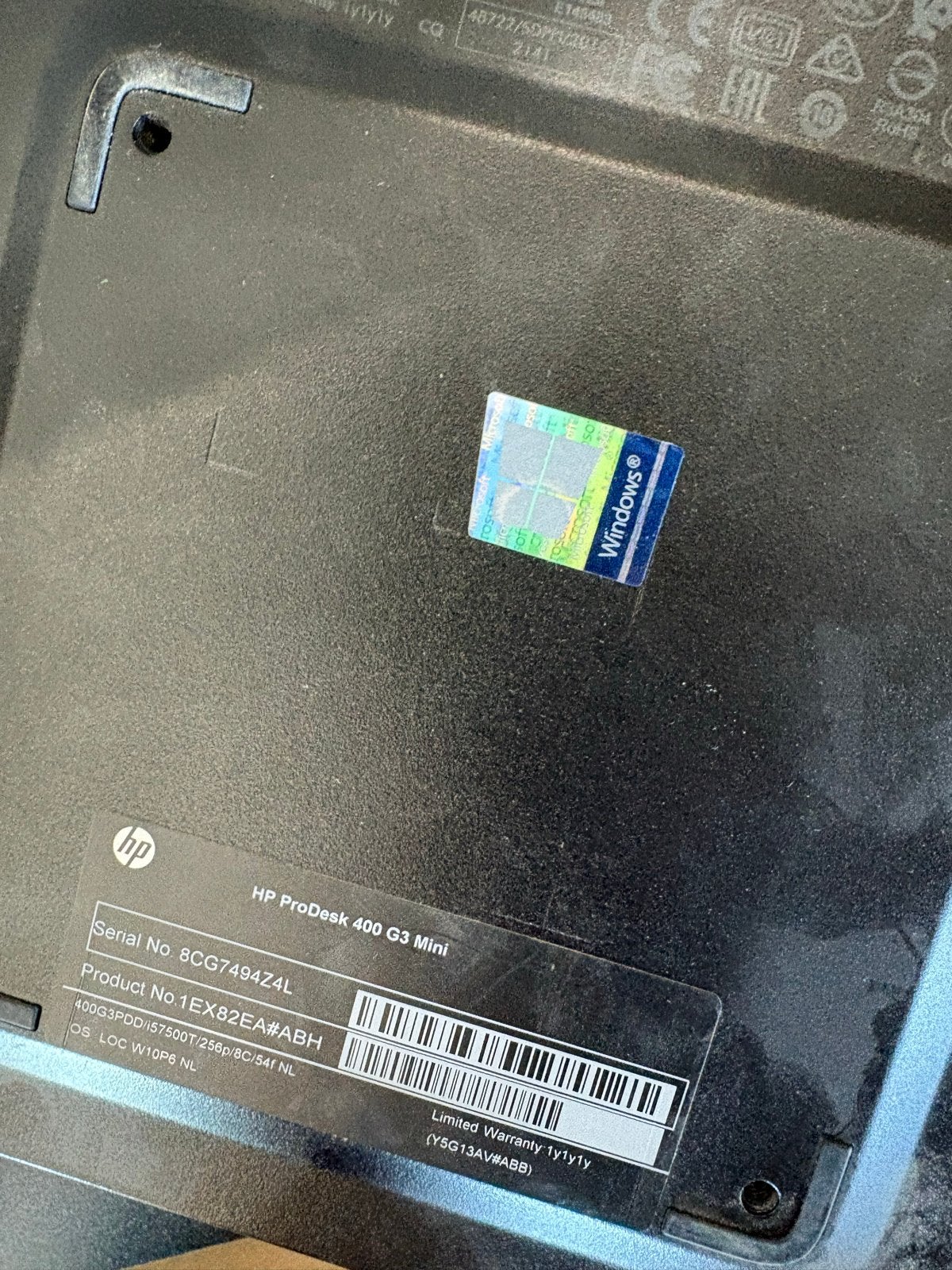 HP ProDesk 400 G3 Mini i5-7500T - Compacte Zakelijke PC, Ophalen, Gebruikt, 2 tot 3 Ghz, SSD