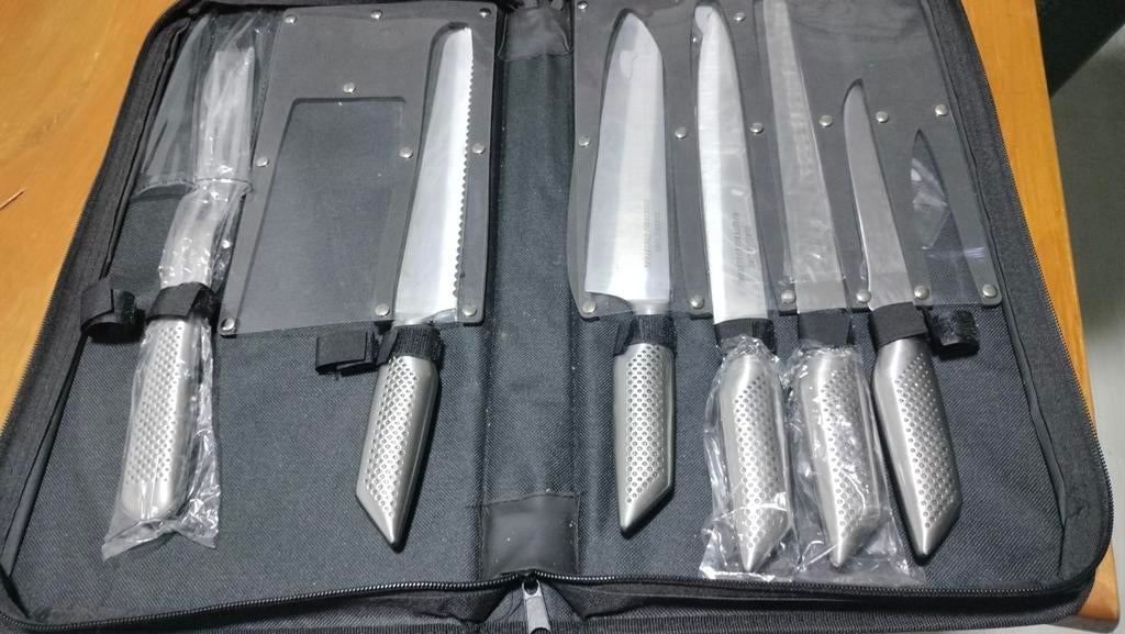 Stainless steel knife set, Ophalen of Verzenden