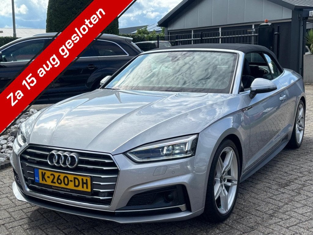 Audi A5 Cabriolet 3.0 TDI Quattro S-Line 2017 Automaat Trekh, Auto's, Audi, Automaat, Cabriolet, 4 stoelen, 1795 kg