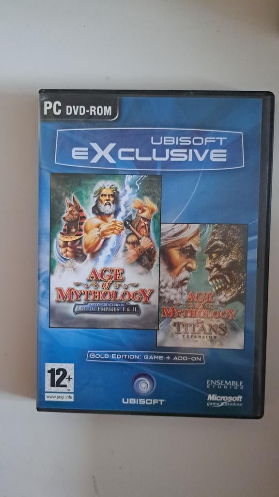 Age of Mythology Gold Edition (PC DVD-ROM), Spelcomputers en Games, Games | Pc, Gebruikt, Strategie en Constructie, 1 speler, Vanaf 12 jaar