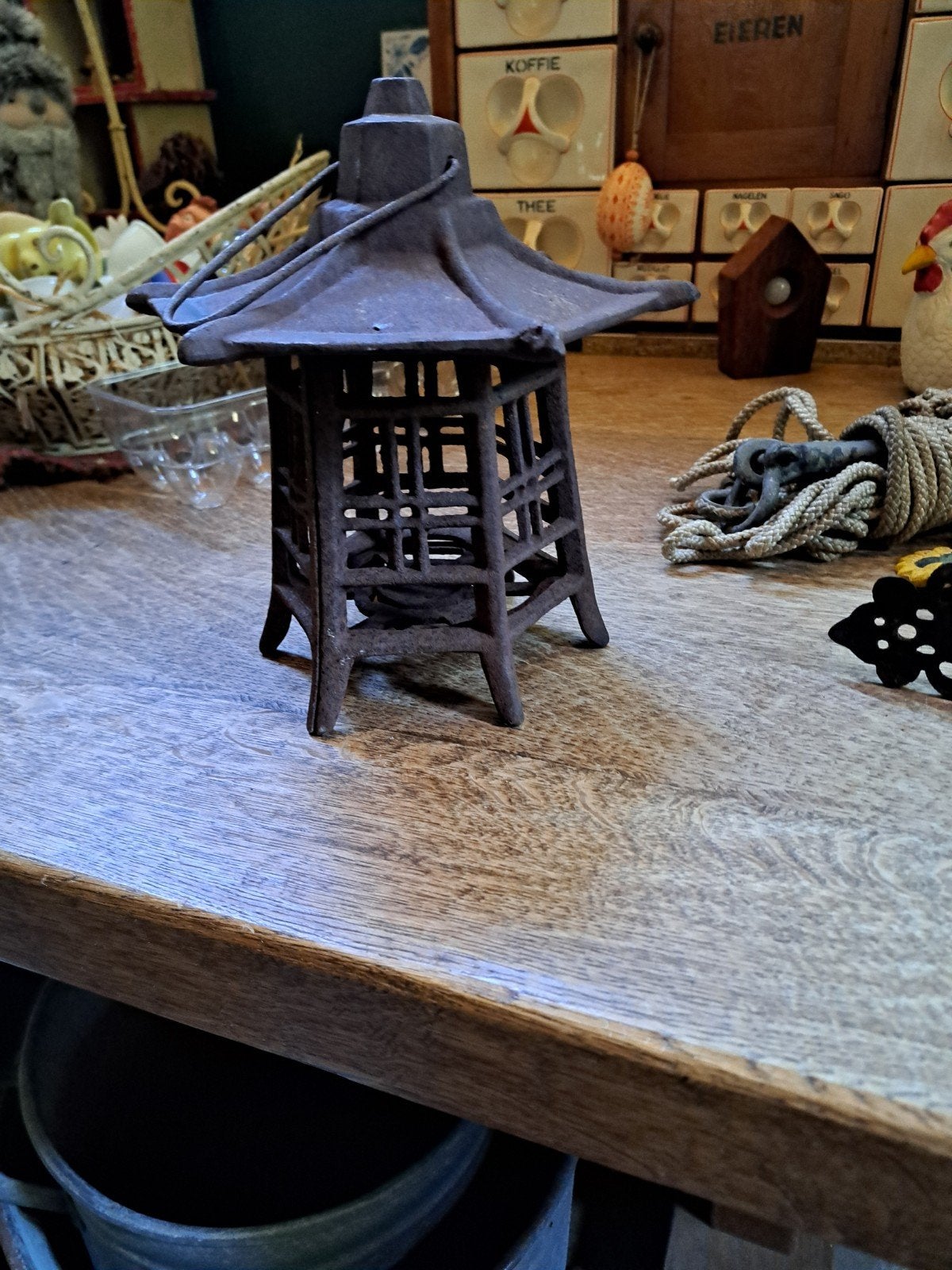 Japanse pagode gietijzeren, Tuin en Terras, Ophalen, Gebruikt, Metaal, Overige typen