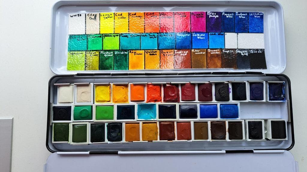 Aquarelverfset , 35 napjes Winsor &Newton Cotman, Ophalen of Verzenden, Zo goed als nieuw, Waterverf