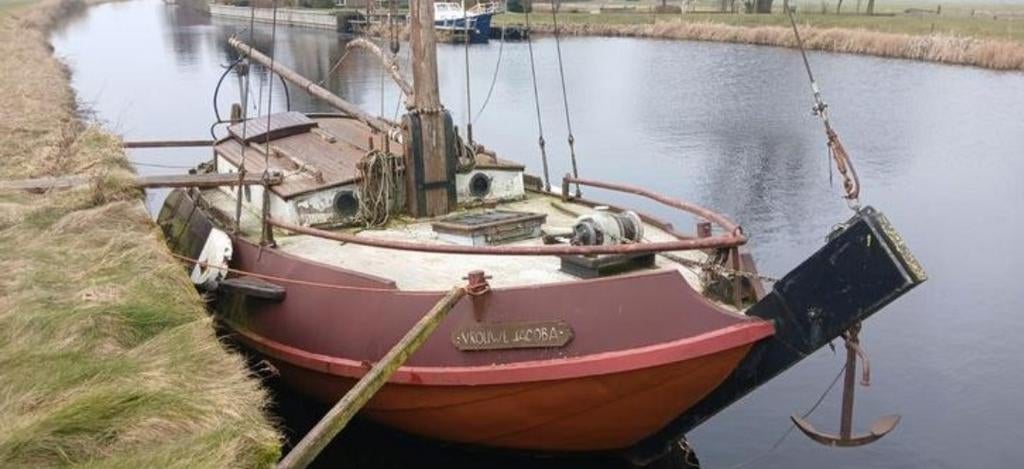 Uniek schokker 950 uit 1950 drijvend stukje erfgoed, Watersport en Boten, Accessoires en Onderhoud, Ophalen of Verzenden