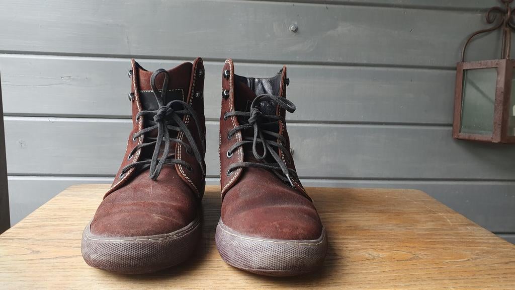 Floris van Bommel heren boots - Bruin suède, Bruin, Boots, Floris van Bommel, Ophalen of Verzenden