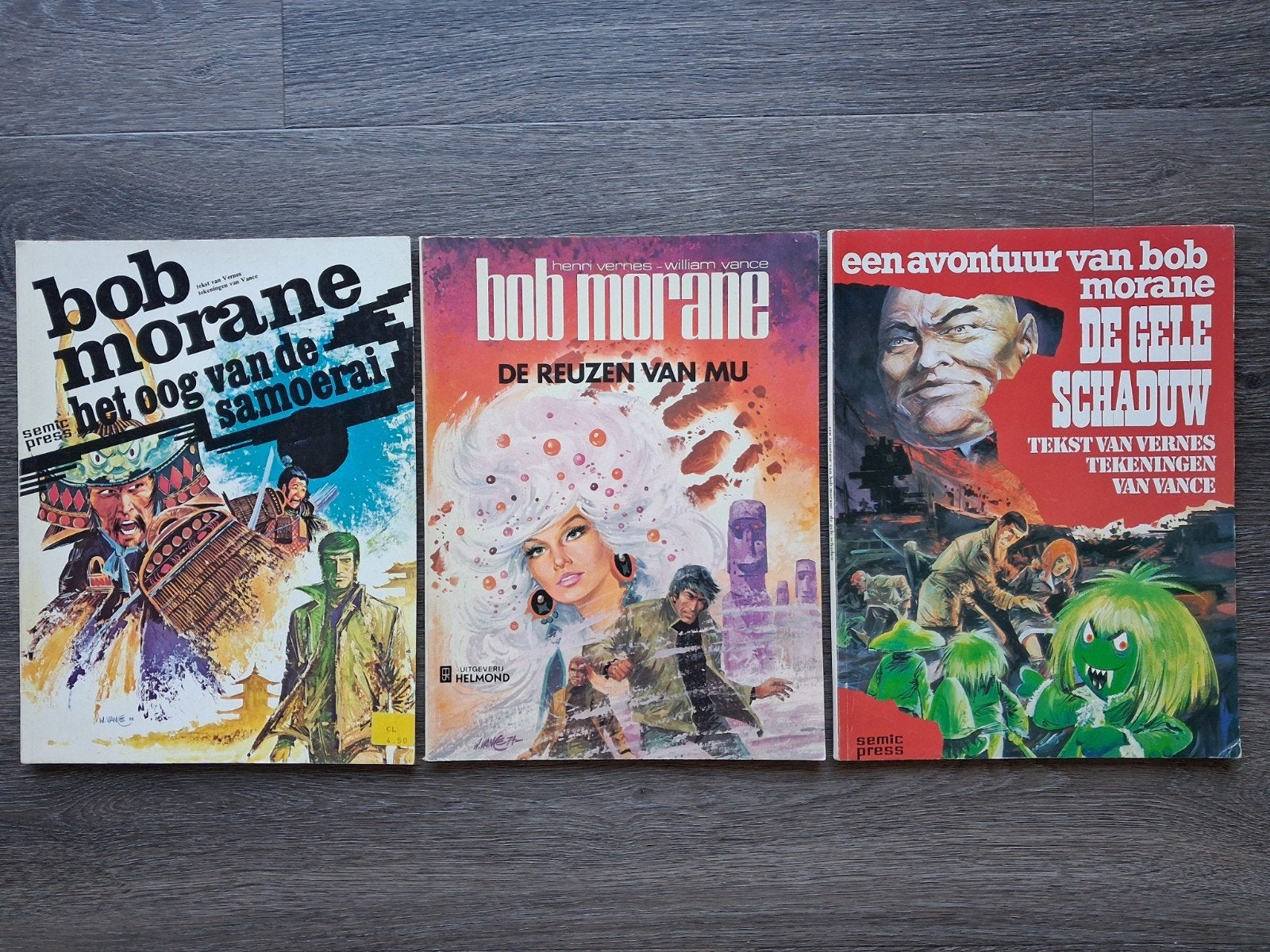 Bob Morane 3x | Zie omschrijving €0,50, Gelezen, William Vance, Complete serie of reeks, Ophalen of Verzenden