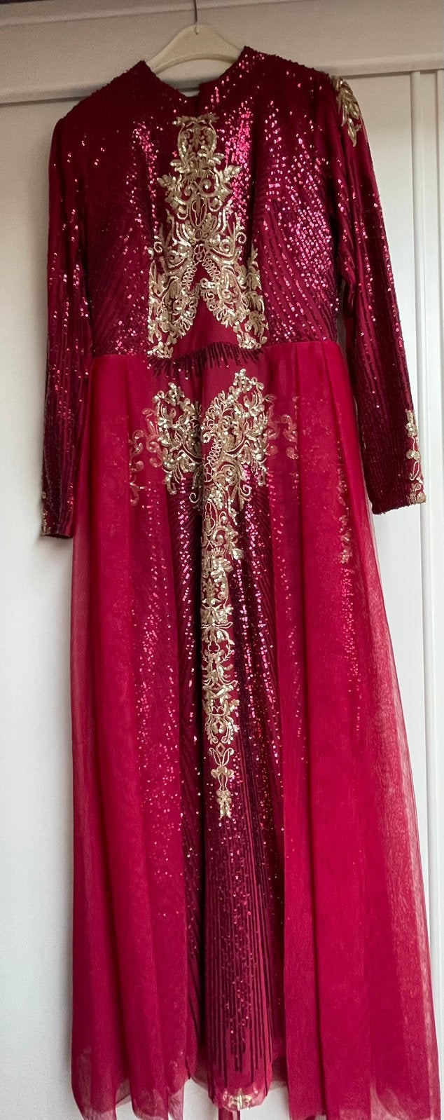 Avond jurk /Abiye, Kleding | Dames, Gelegenheidskleding, Ophalen of Verzenden, Zo goed als nieuw, Blauw, Galajurk