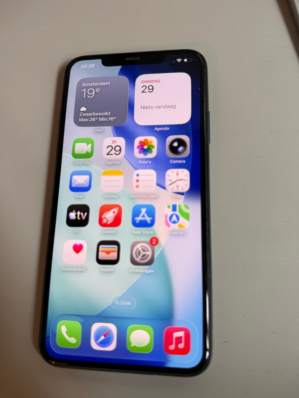 iPhone 11 Pro Max 256GB Donkergroen (76% batterij), 256 GB, Ophalen of Verzenden, Zonder simlock, Zonder abonnement