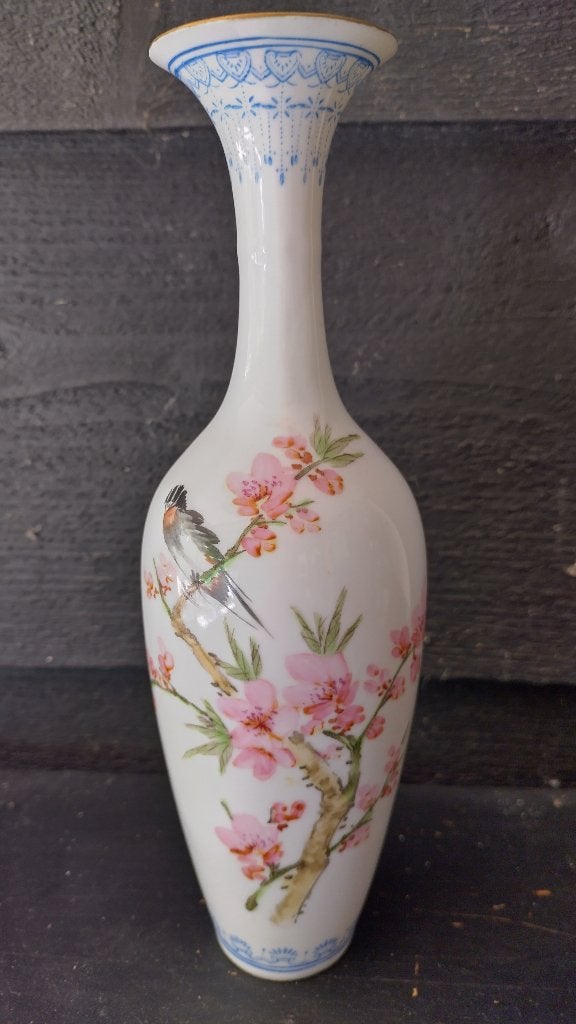 Chinese eierschaal vaas superkoopje, Ophalen of Verzenden