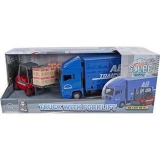 Kids Globe: MAN vrachtwagen met Vorkheftruck, ., Nieuw, Ophalen of Verzenden, .