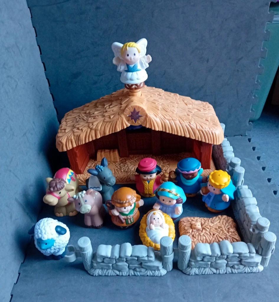 Fisher Price Little People Kerststal met geluid, Kinderen en Baby's, Speelgoed | Fisher-Price, ., Ophalen of Verzenden, Fisher Price