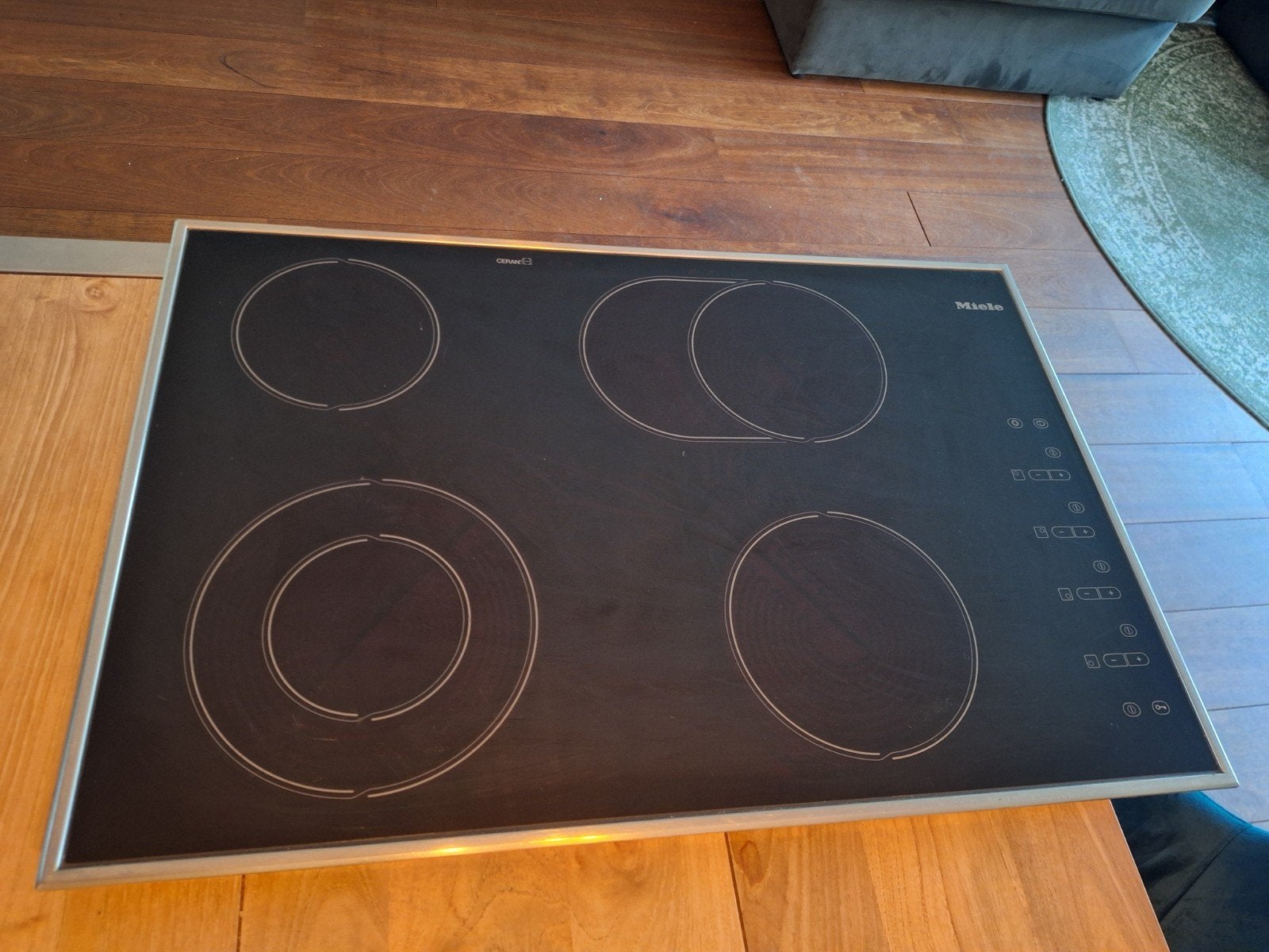miele kookplaat elektrisch, Ophalen, Gebruikt, 4 kookzones, Inbouw