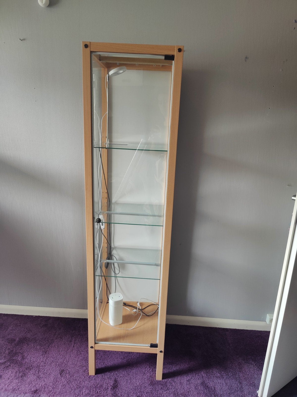 Vitrinekast / plantenkast met verlichting en humidifier, Ophalen, Minder dan 50 cm, Met deur(en), Glas