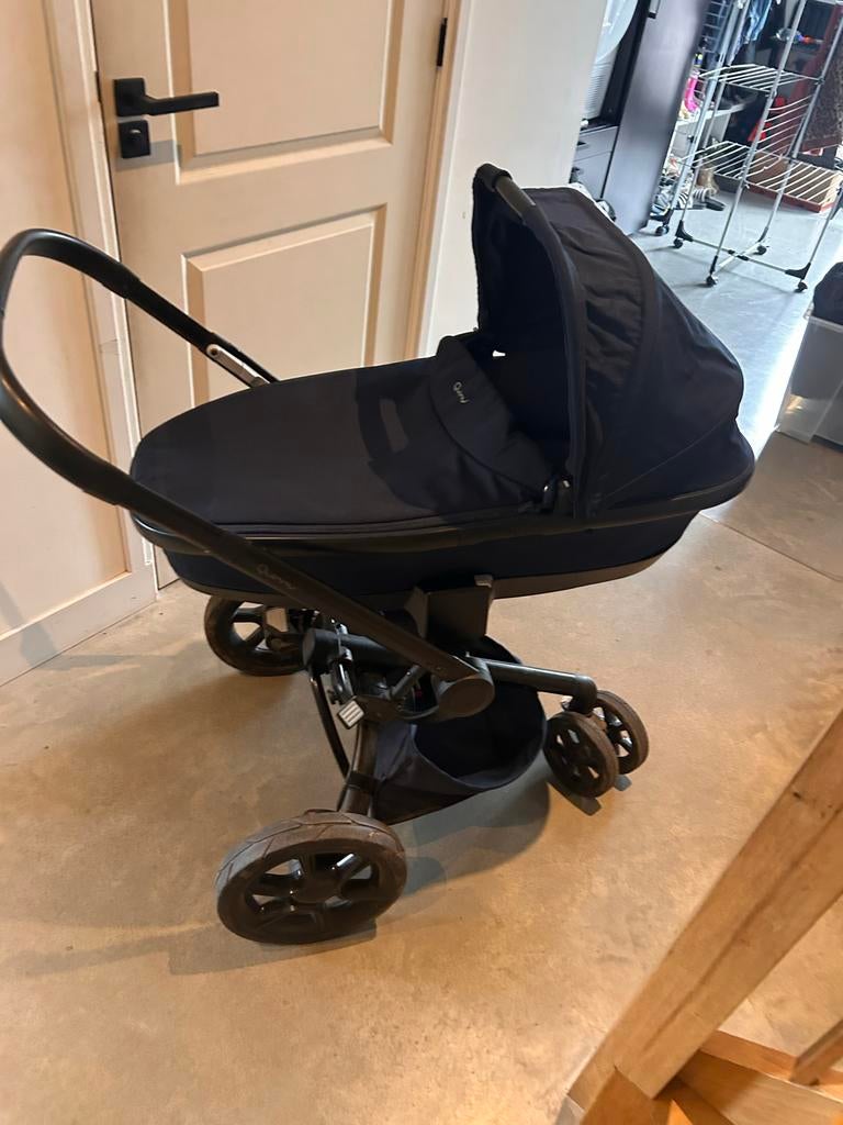 Quinny Moodd kinderwagen complete set - marineblauw, Gebruikt, Ophalen, Kinderwagen, Verstelbare duwstang