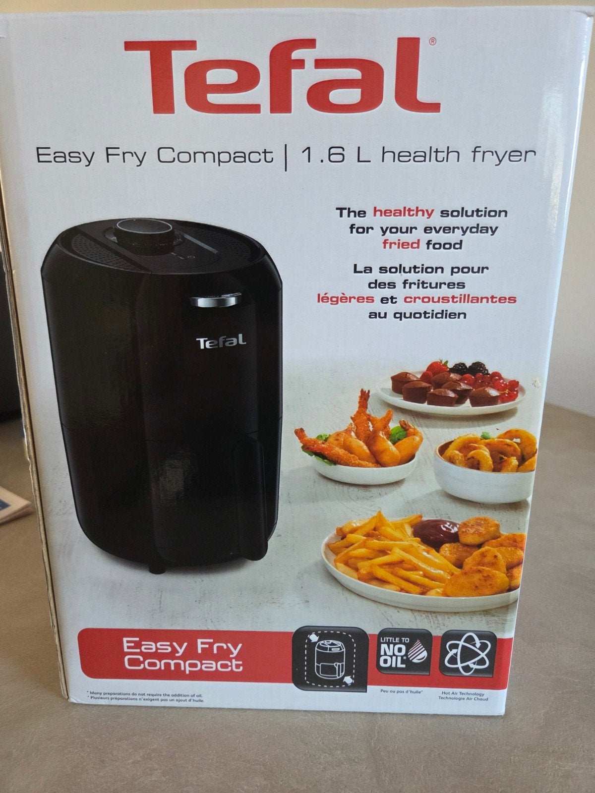 Tefal Easy Fry Compact 1.6L heteluchtfriteuse, Ophalen of Verzenden, Airfryer, Minder dan 750 gram