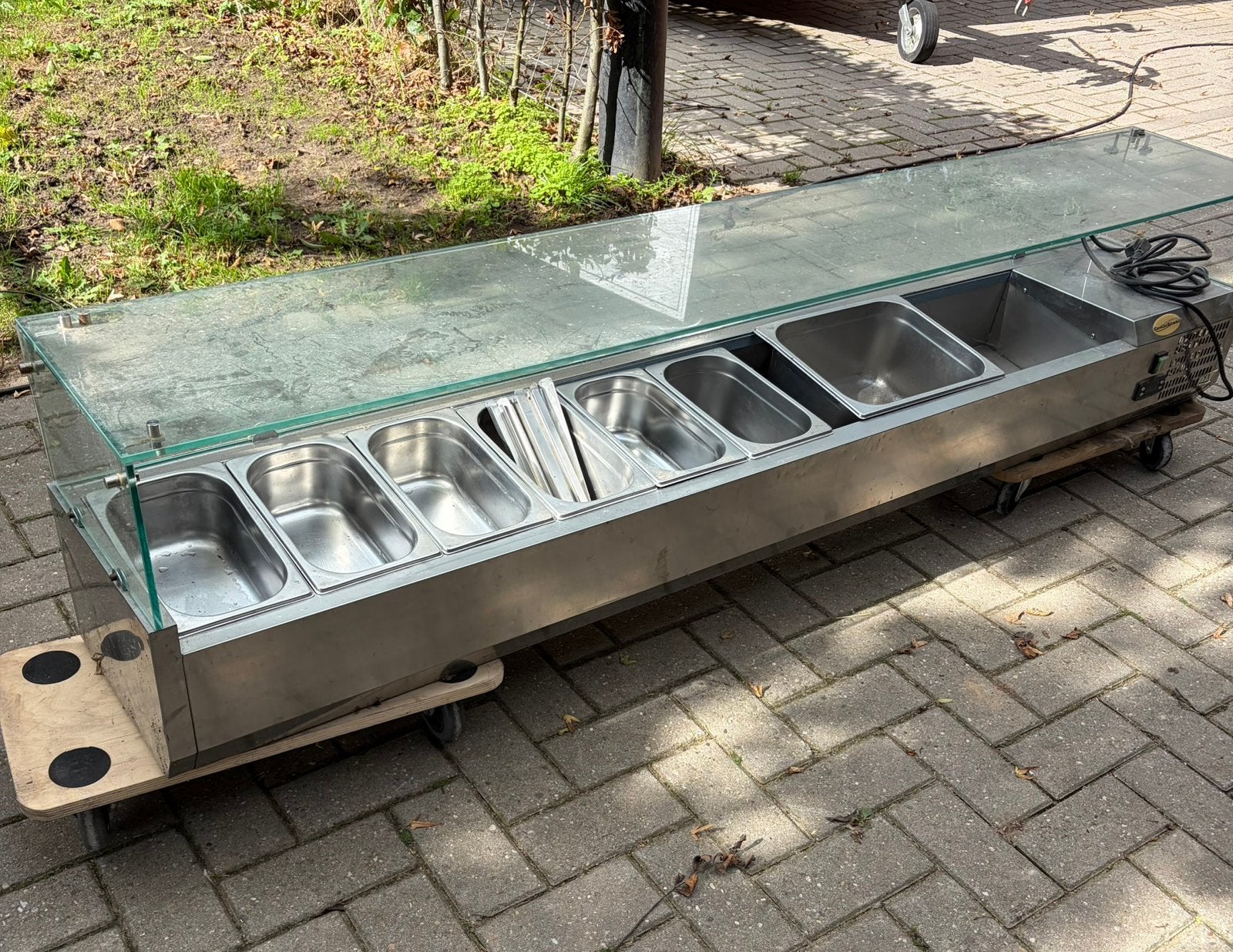 Combisteel Gekoelde opzetvitrine / Saladebar, Ophalen, Gebruikt