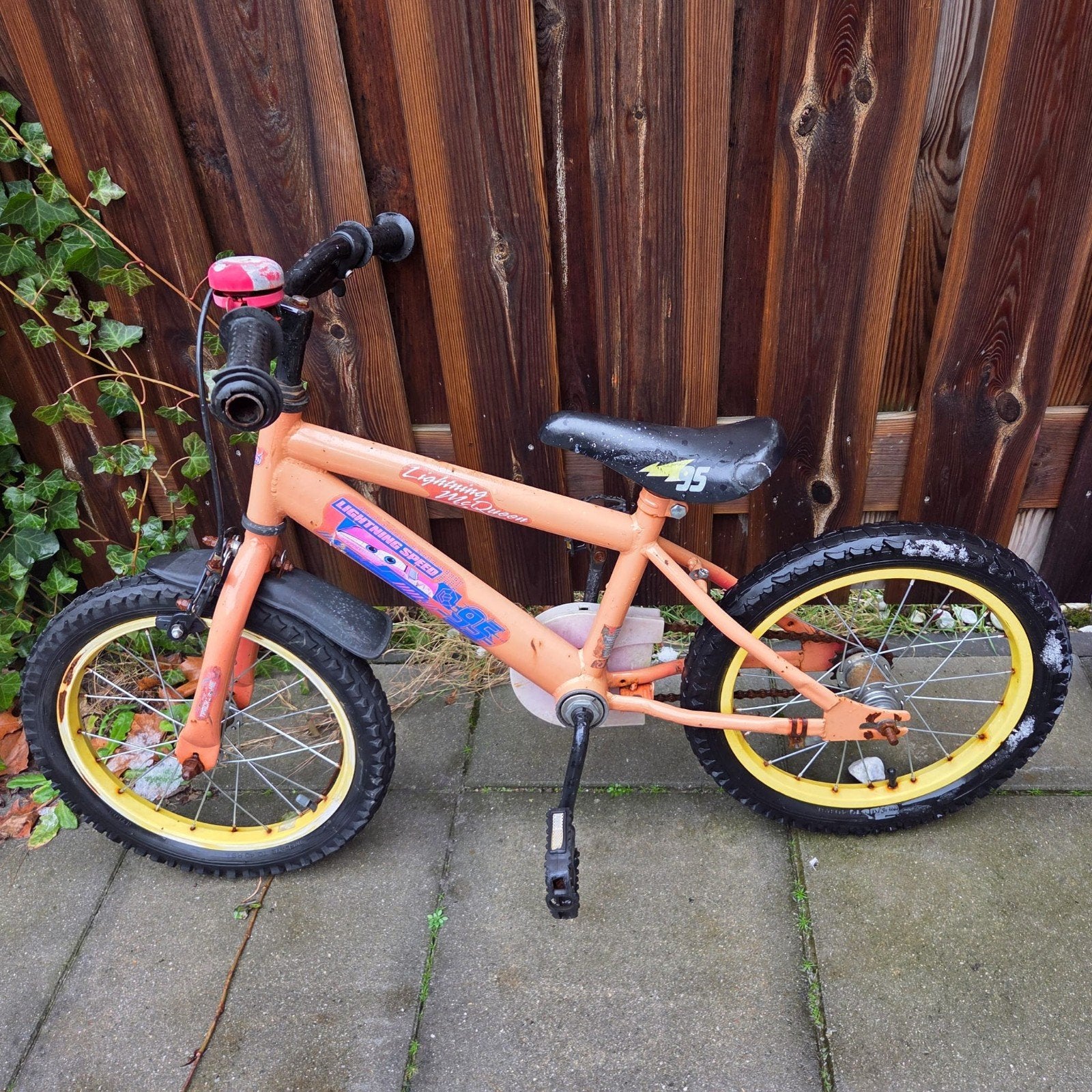 Kinderfiets Cars Lightning McQueen 16 inch, Ophalen, Gebruikt, 16 tot 20 inch, Cars