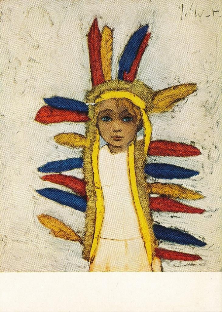 Mooie Kunstkaart van Jef Wauters, Ophalen of Verzenden, 1940 tot 1960, Ongelopen, Sterren en Beroemdheden