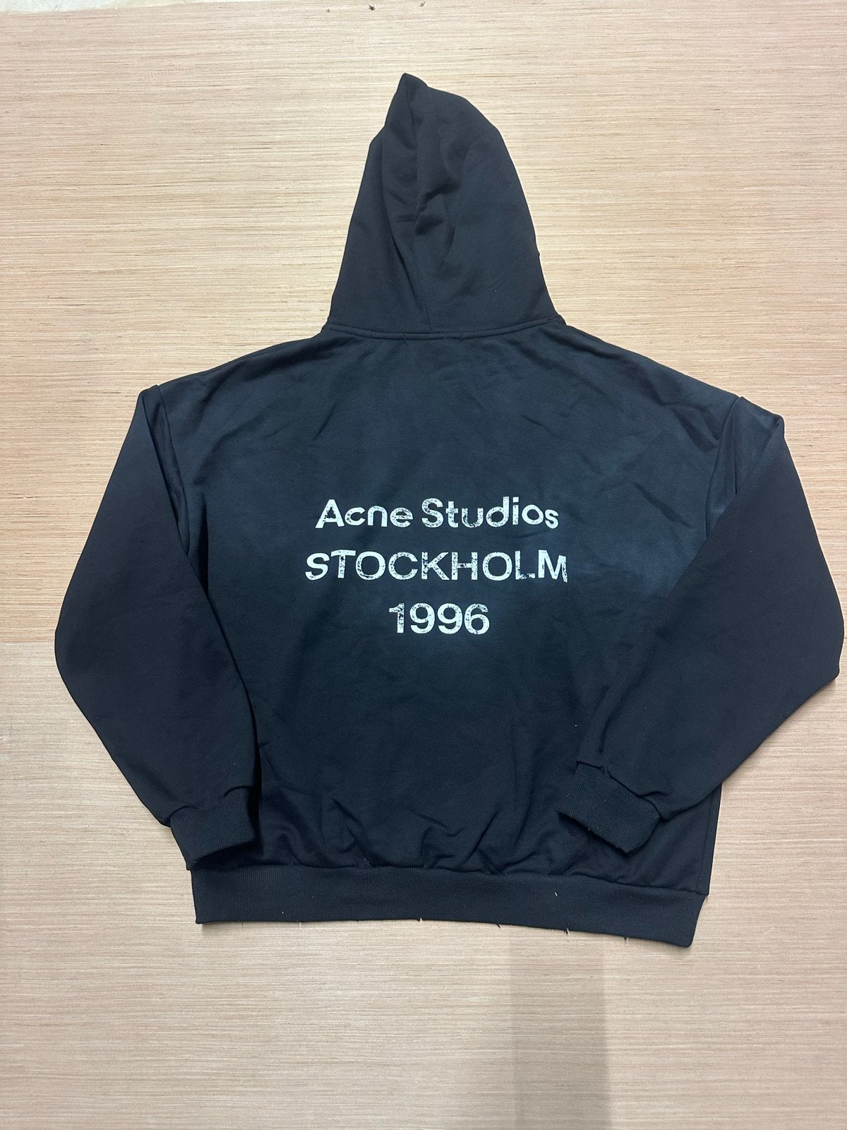 Acne Studios Oversized Hoodie Zwart Maat L, Ophalen of Verzenden, Gedragen, Maat 52/54 (L), Zwart