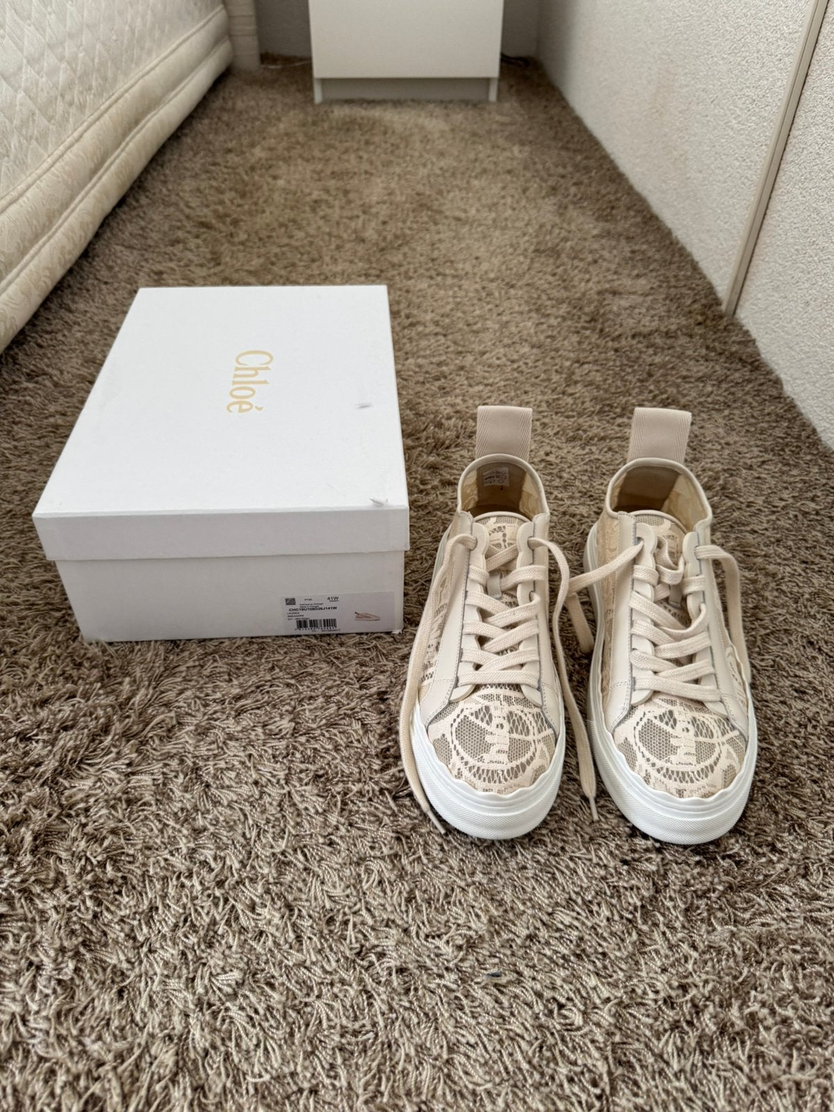Chloe sneakers maat 41, Ophalen of Verzenden, Zo goed als nieuw, Wit, Sneakers of Gympen