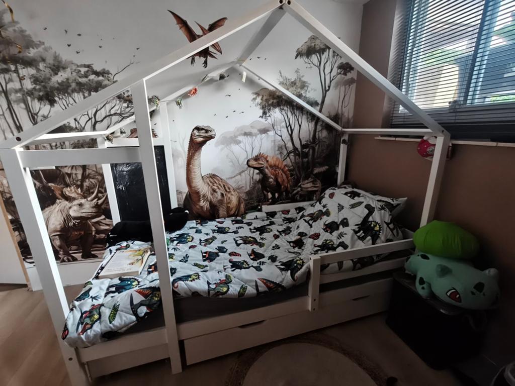 Eenpersoons bedhuis met 2 lades., Huis en Inrichting, Ophalen, 90 cm, Eenpersoons, Bedhuis