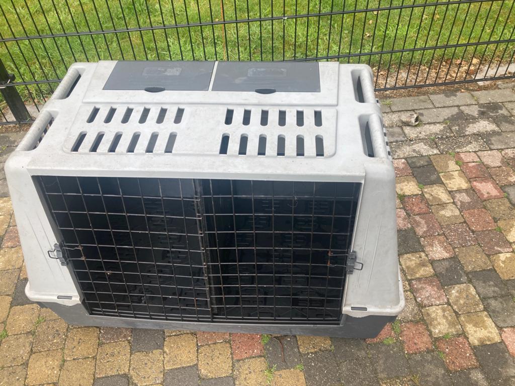 Auto bench dubbele ruimte of 1 grote ruimte kunststof, Dieren en Toebehoren, Ophalen, Gebruikt