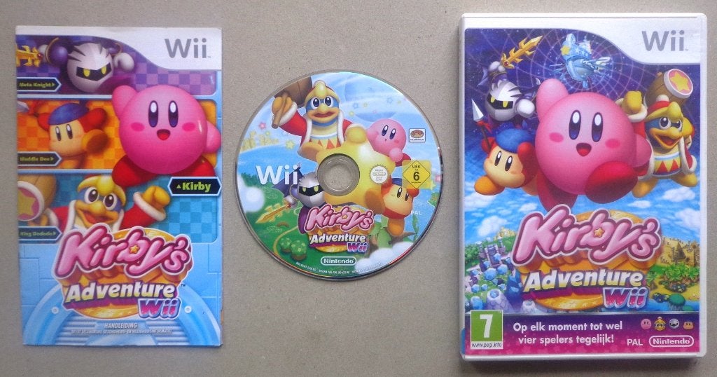 Kirby's Adventure voor de Nintendo Wii Compleet, Spelcomputers en Games, Games | Nintendo Wii, Avontuur en Actie, 1 speler, Ophalen of Verzenden