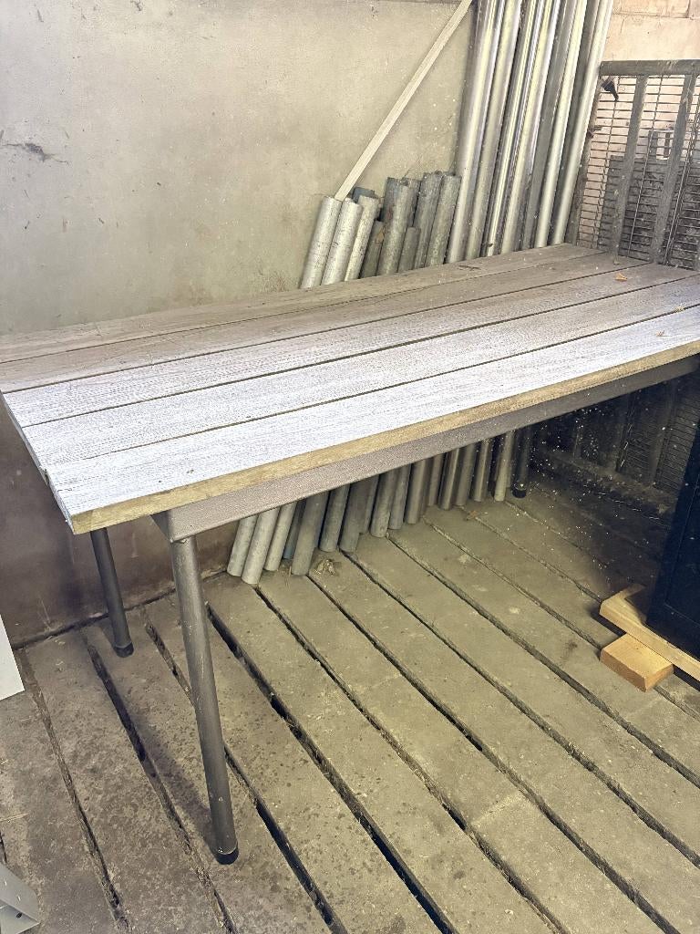 Tafel voor buiten met weerbestendige planken, Ophalen, Gebruikt, 100 tot 150 cm, 50 tot 100 cm