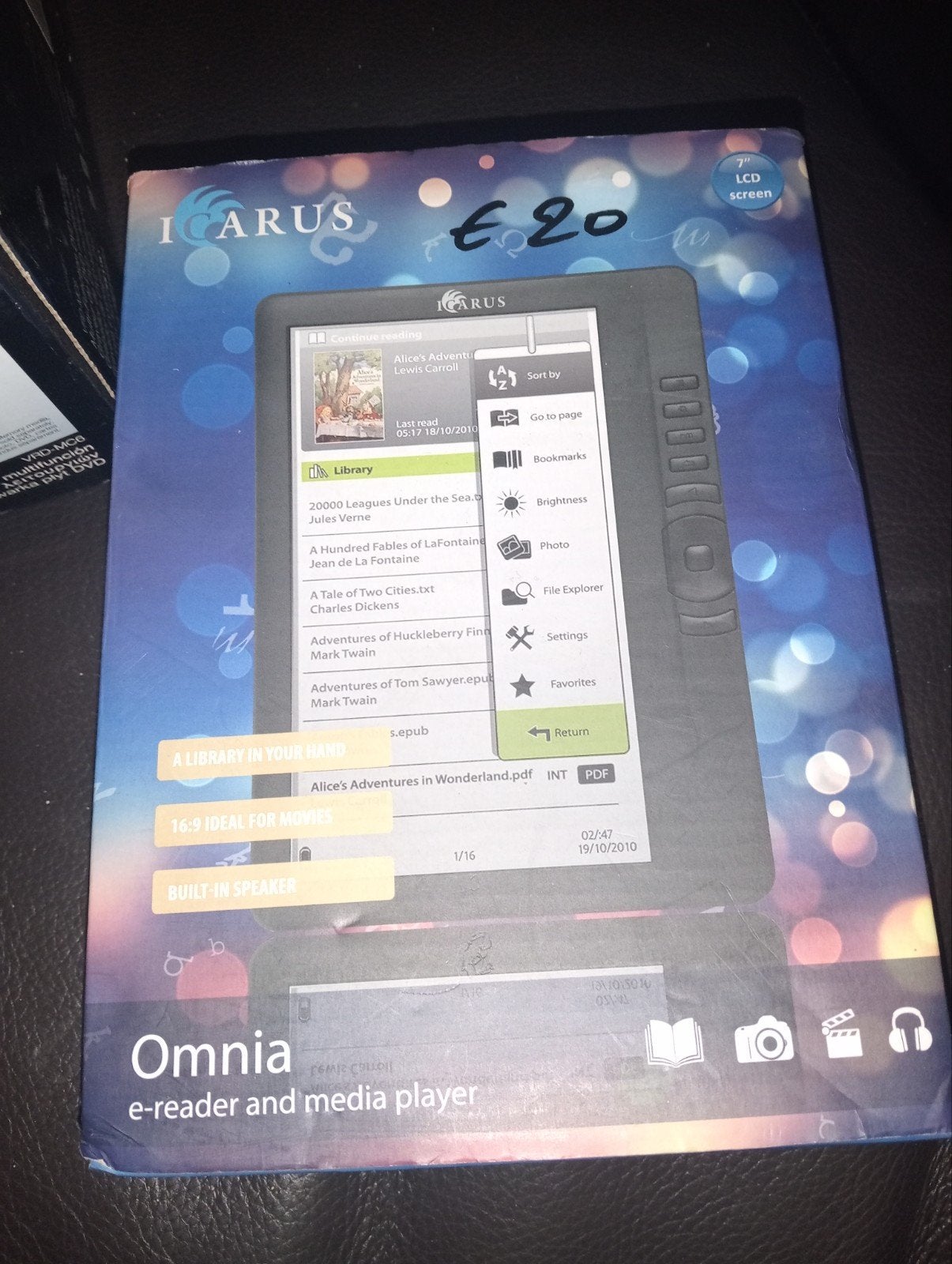 Icarus Omnia e-reader en mediaspeler 7 inch LCD, Ophalen of Verzenden