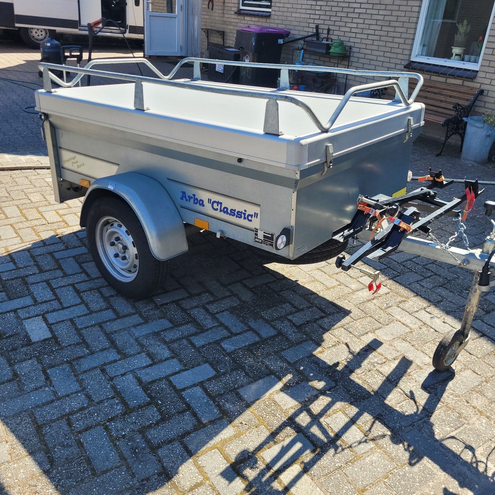 mooie Saris arba classic bagagewagen met fietsenrek, Auto diversen, Aanhangers en Bagagewagens, Ophalen, Gebruikt