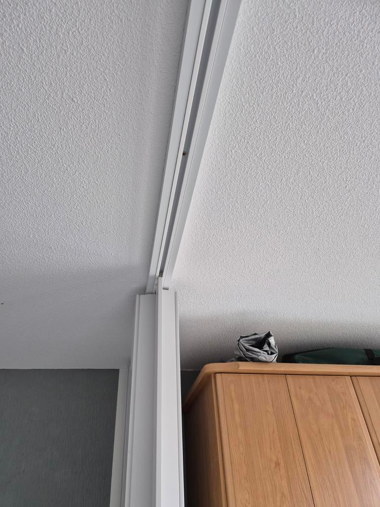 Vouwwand met kunststof lamellen, Ophalen, Gebruikt