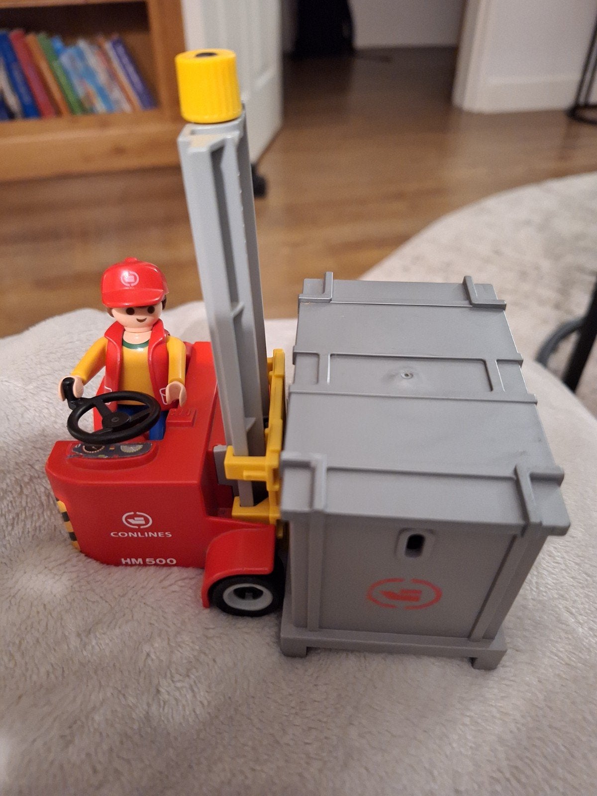 Playmobil Vorkheftruck 4476 met Container en Figuur, Ophalen of Verzenden, Gebruikt