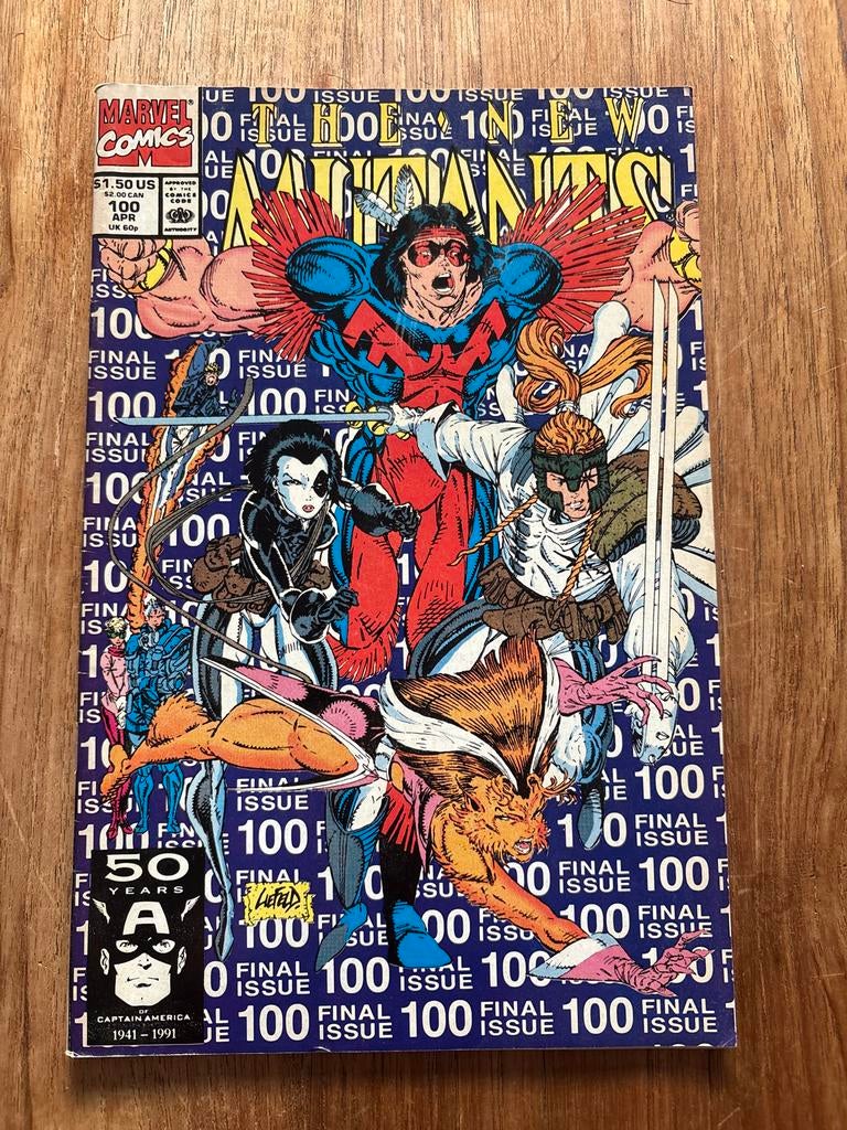 New Mutants #100 - Final Issue Marvel Comics (1991), Boeken, Strips | Comics, Gelezen, Eén comic, Amerika, Ophalen of Verzenden