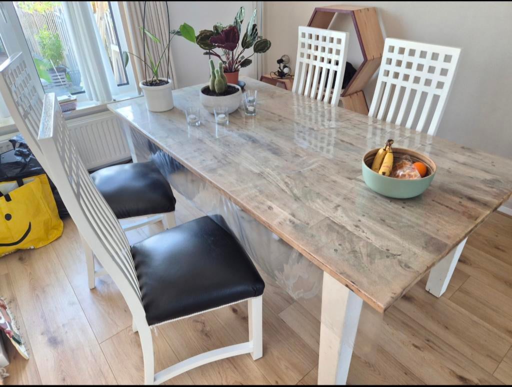 Complete landelijke meubelset, Huis en Inrichting, Complete eetkamers, Ophalen, Gebruikt, Landelijk, 4 tot 6 stoelen