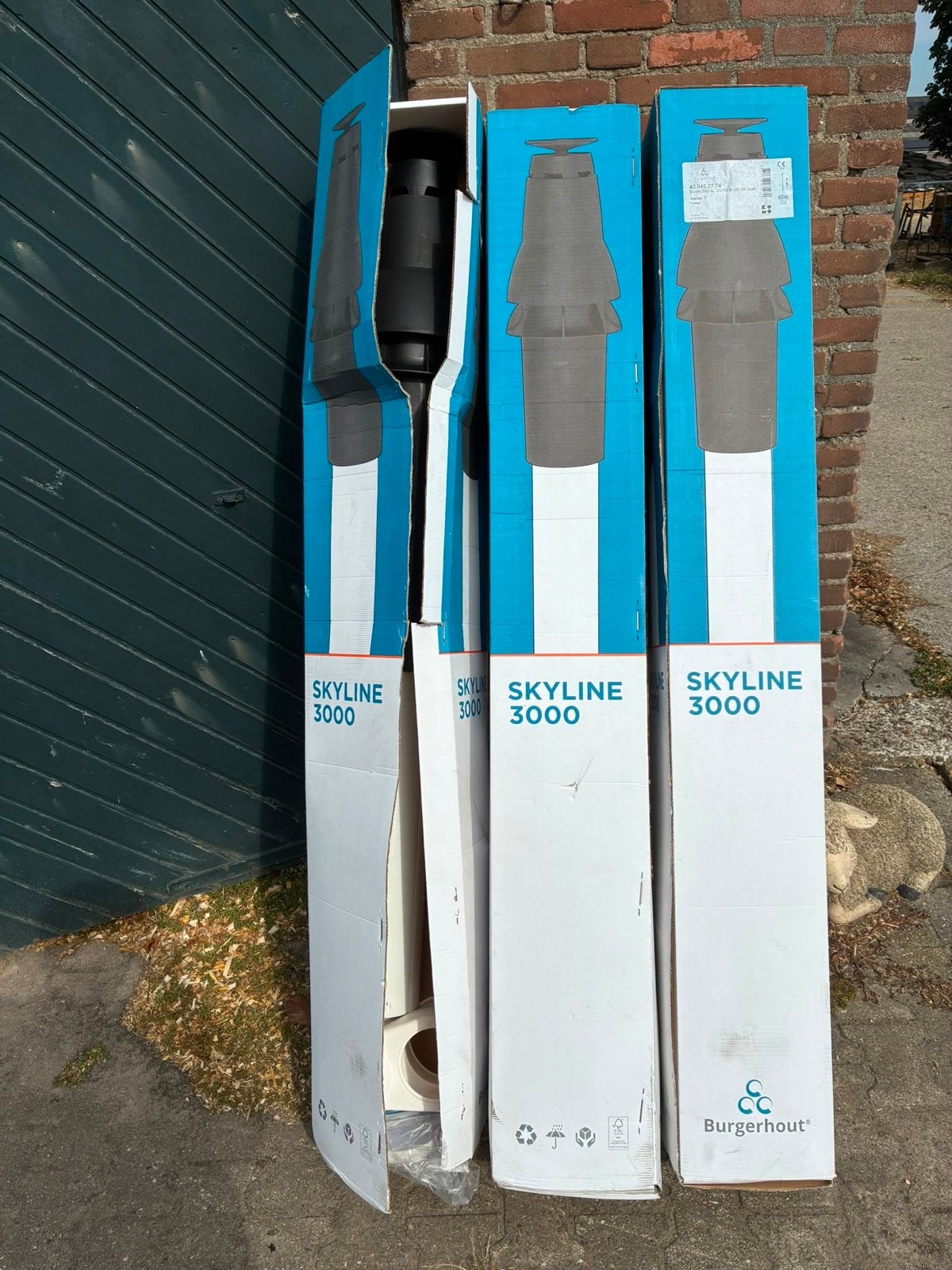 Skyline 3000 Dakdoorvoer PP 100/150 Zwart, Ophalen, Nieuw, Minder dan 2 meter, 80 mm of meer