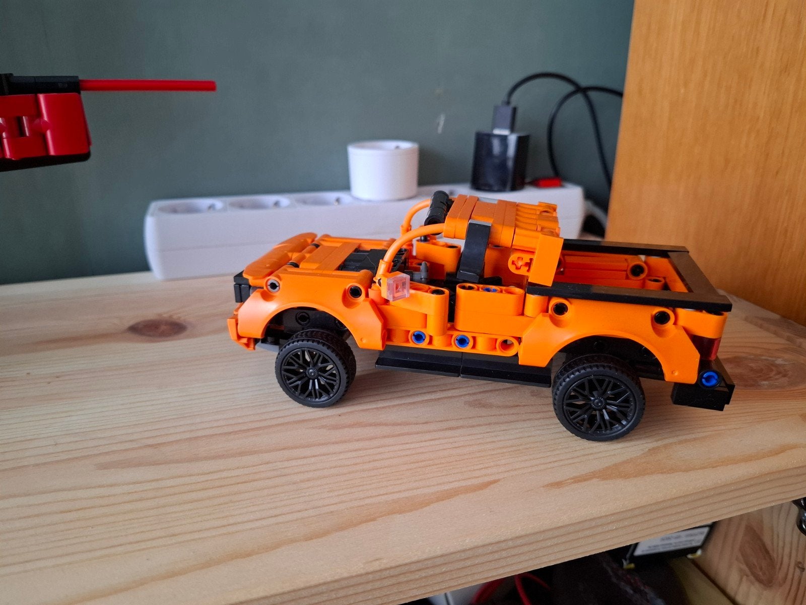 Bouwstenen Technic Oranje Pick-up Truck, Ophalen of Verzenden, Zo goed als nieuw, Overige merken