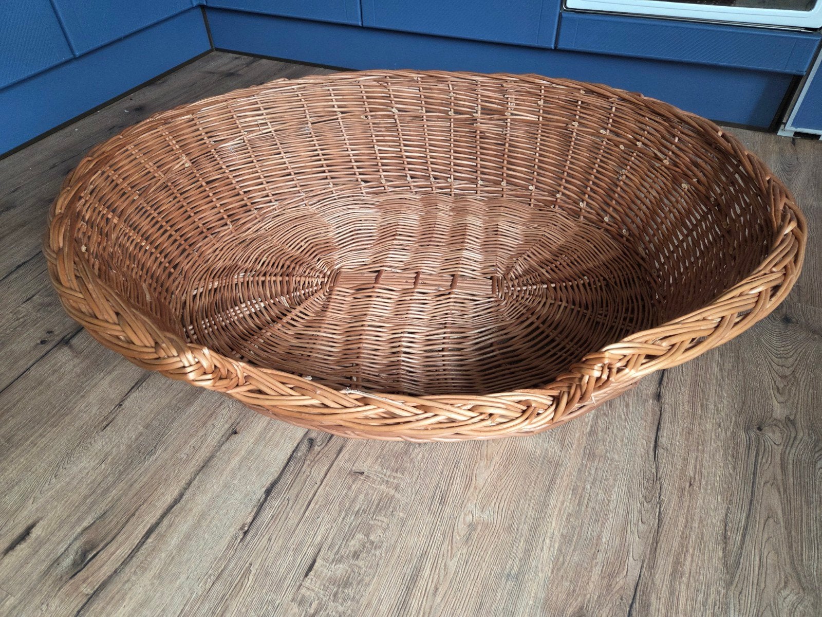 grote rieten nette hondenmand, Dieren en Toebehoren, Ophalen, Zo goed als nieuw, Riet