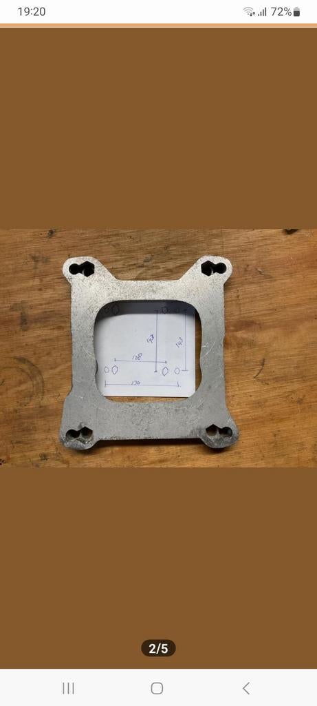 Adapter en luchtfilter 4 barrel, Auto-onderdelen, Ophalen of Verzenden, Nieuw