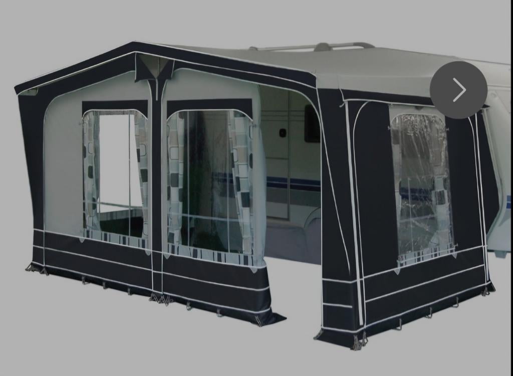 Nieuwe voortent Vivaldi 240 Maat 10 en bijpassende luifel, Caravans en Kamperen, Ophalen, Nieuw, Tot en met 4