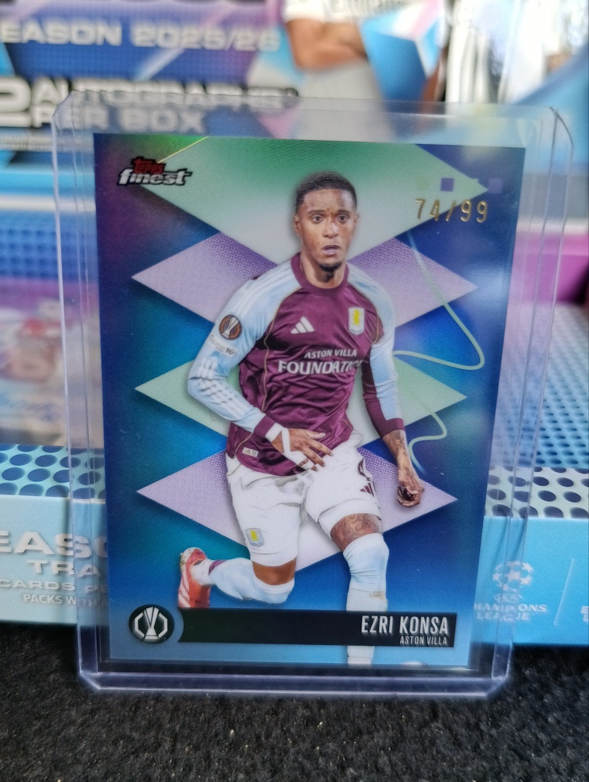 Topps Finest UEFA 3-kaart bundel - Genummerde Parallels, Ophalen of Verzenden, Nieuw, Buitenlandse clubs, Spelerskaart