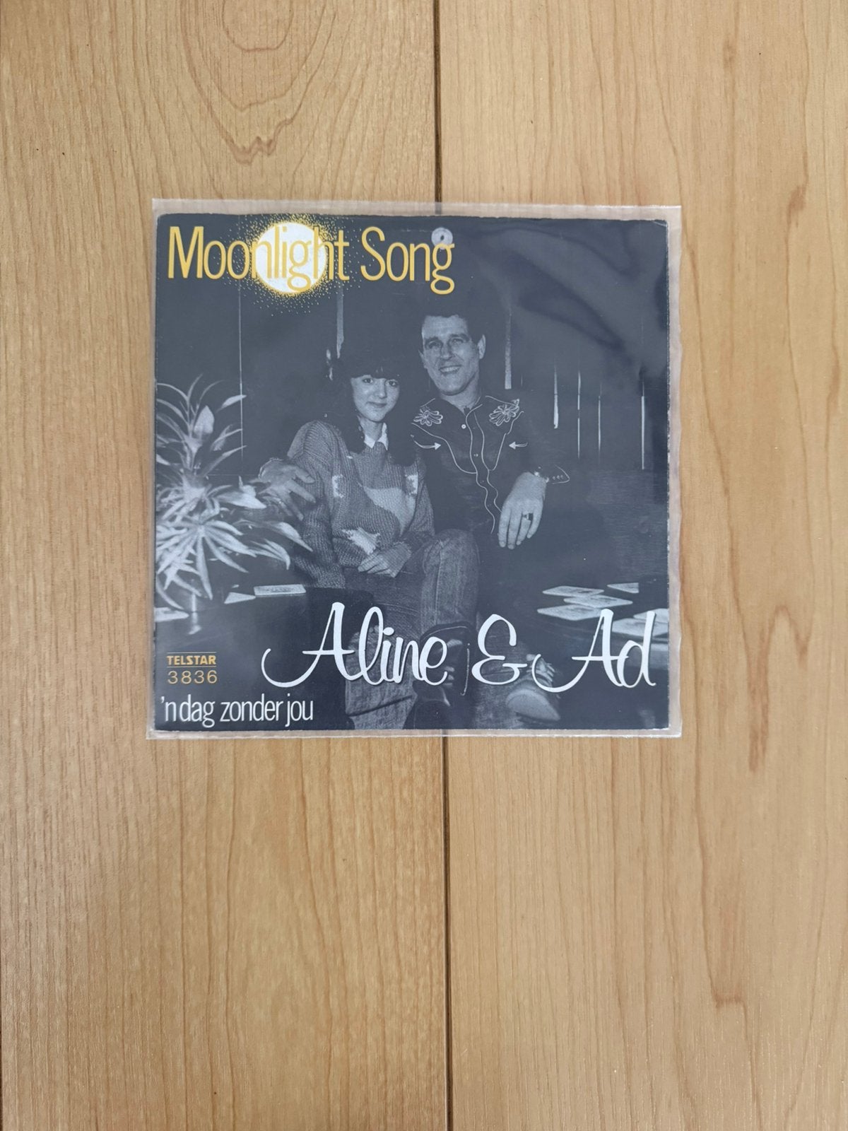 Single Aline & Ad “moonlight song/n dag zonder jou”, Ophalen of Verzenden, Zo goed als nieuw, Nederlandstalig