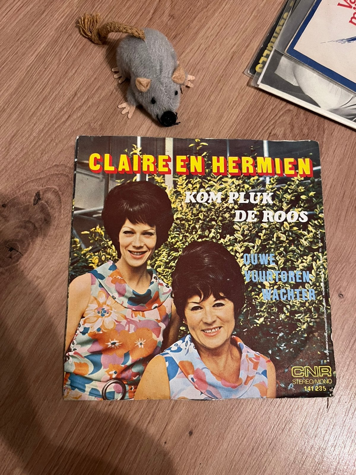 Claire en Hermien - kom pluk de roos, Ophalen of Verzenden, Zo goed als nieuw, Overige formaten, Levenslied of Smartlap
