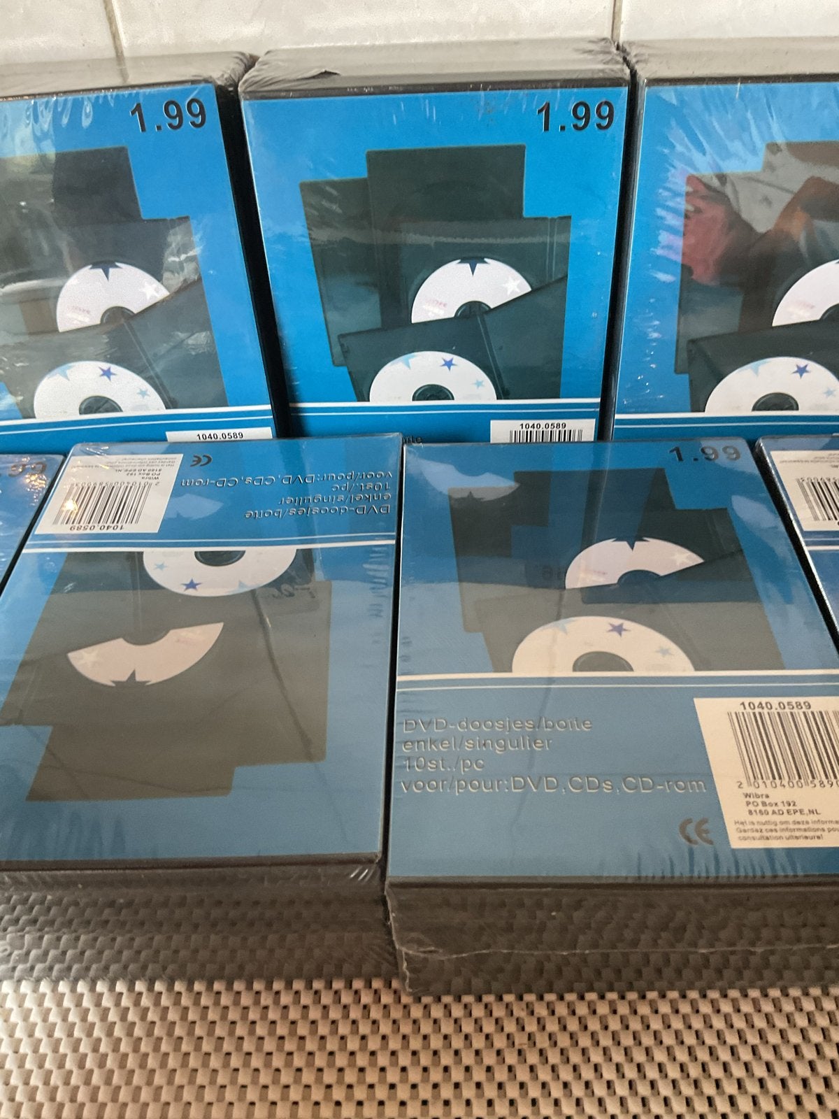 NIEUWE 7x DVD/CD/CD-rom doosjes 10 stuks- 70 CD/DVD  per pak, Computers en Software, Beschrijfbare discs, Ophalen of Verzenden